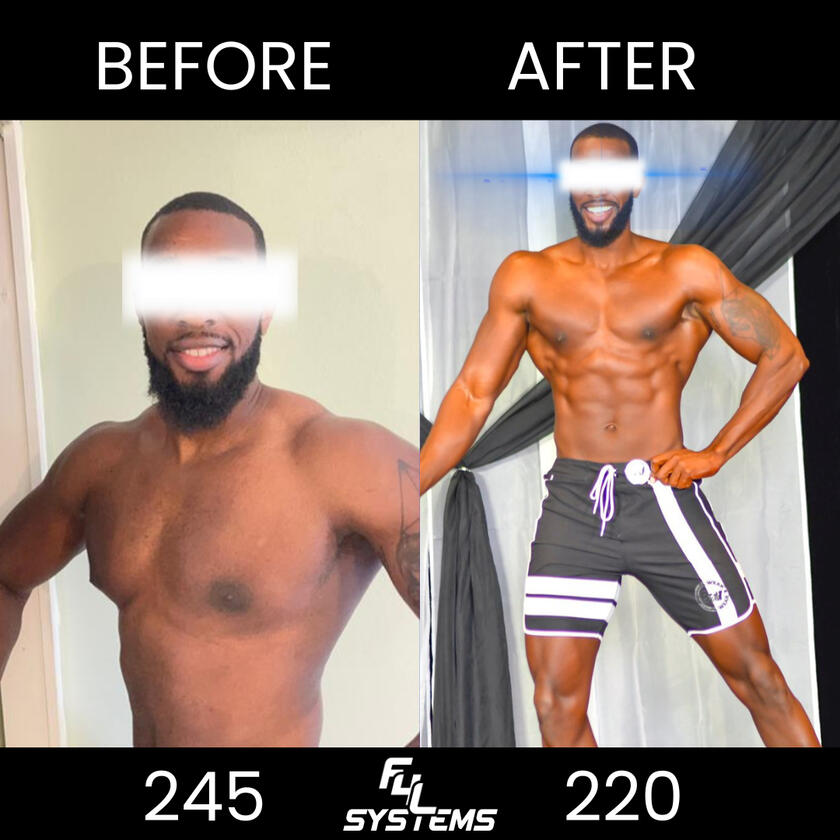 &quot;From Dad Bod to Fitness Mod: Meet Xavier! 💪 Already hitting the gym, Xavier struggled to see results. In just 5 months, he: 🔥 Lost 40 lbs 🏆 Placed 3rd in a fitness modeling competition on his first try! With the right guidance, he transformed his bod